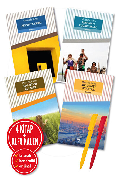 Dergah Yayınları Alfa Kalem+Akıntıya Karşı+Fırtınayı Kucakla+Sevincini Bul+Bi...