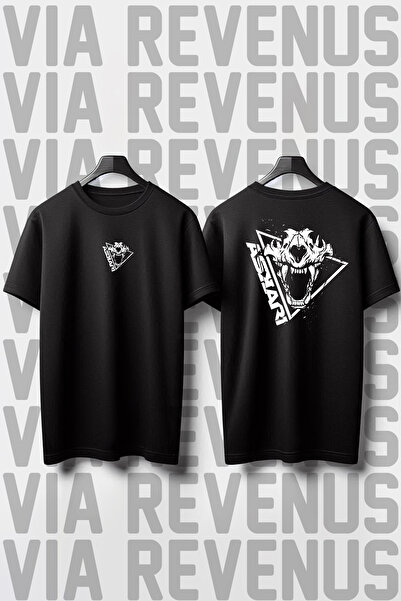 Vordevia Tricou militar cu imprimeu lat în față și în spate