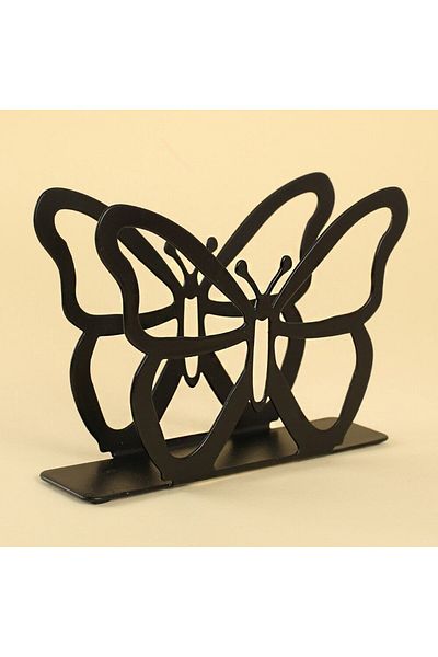 titer Loren Home Butterfly Black Metal Napkin Holder
