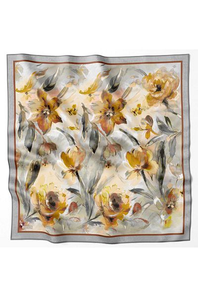 Armine 2023/2024 Autumn Winter Silk Scarf - 9018D-31 - Tivil