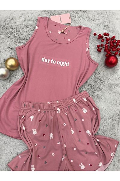 pijamaworld O Collar Milan Fabric Shorts Pajama Set