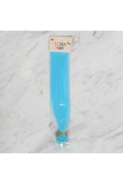 Hangora Loren Crafts Synthetic Amigurumi Straight Hair - Blue
