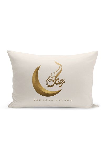 Bertille Home Ramadan Series Double Sided Digital Printed Throw Pillow Case (Ramadan Cushion Cover)