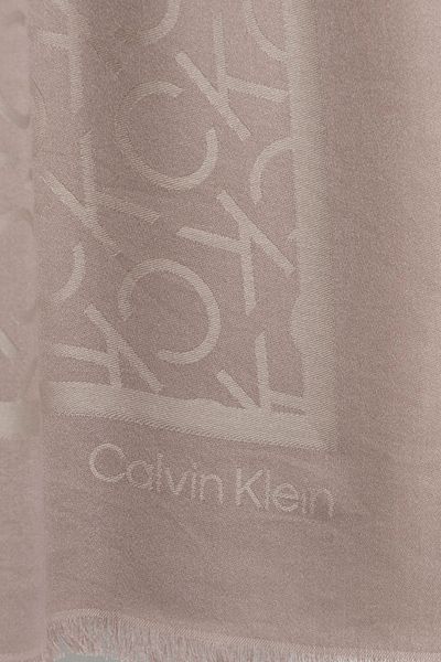Calvin Klein وشاح مودال جاكار بطبعة شعار مقاس 120 × 120 سم K60k 612880 وشاح pe1 K60k 612880   Pe1