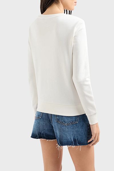 Armani Exchange Βαμβακερό ιδρώτα με λαιμόκοψη - Regular Fit SWEAT 3DYM92 YJFDZ 1125