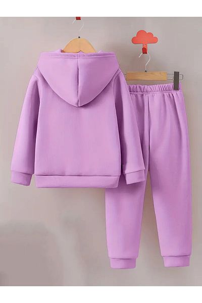 MODA Girl's Tracksuit Set, Uncorn Club Motif, Cotton and High Quality Fit