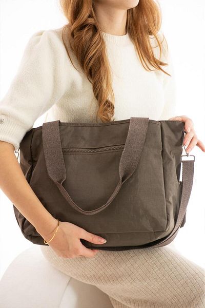 Baginn Geantă de umăr pentru femei, 33*28 cm, cu curea încrucișată, geantă de mesager, geantă de mână din material textil ușor, rezistent la apă