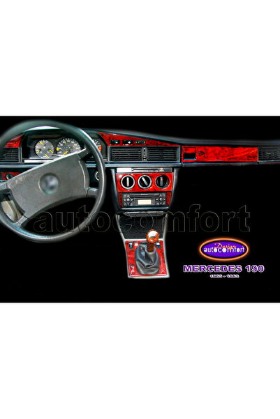 ODAC TUNING مرسيدس 190 W201 - لوح خشبي ملون، وحدة تحكم، ومجموعة حواف