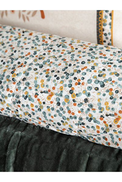 BED LİNE Bedline Wellsoft  Kapitone Yatak Örtüsü Seti Çift Kişilik Wing Yeşil