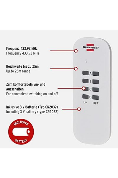 STOREMAX Lvnshop Comfort Line 3 Single Sockets with Remote Control Lv 224120