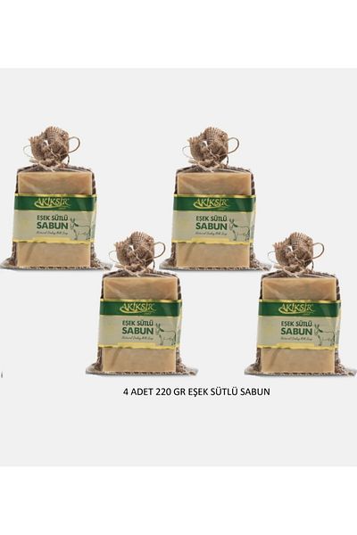 DURUSOY Aki̇ksir Natural Donkey Milk Soap 4 Pcs 8X110G