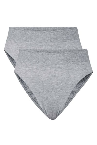 Calida Damen Slip, 2er Pack - Elastic, High Waist, Softbund, Single Jersey