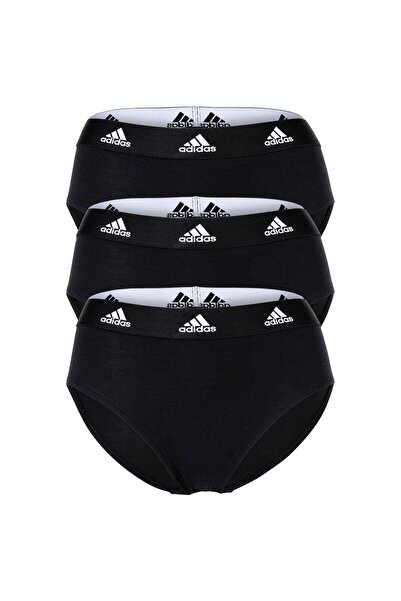 adidas Damen, Slip, 3er Pack - Bikini 3PK, Unterwäsche, Cotton Stretch, Logo,...