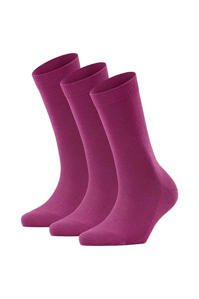 FALKE Damen Socken 3er Pack - Family SO, Kurzsocken, einfarbig