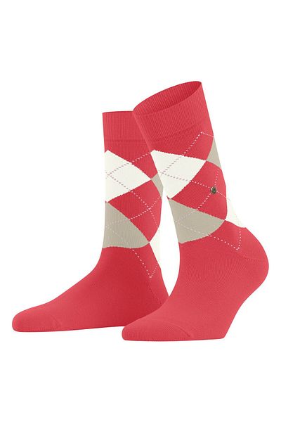 Burlington Damen Socken - Queen, Kurzstrümpfe, Baumwolle, Rautenmuster, Logoemblem