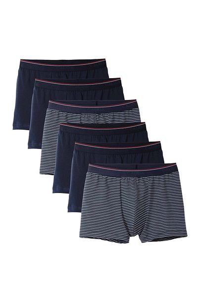Calida Herren Boxershorts, 6er Pack - Natural Benefit, Elastikbund, Single Jersey