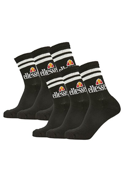 Ellesse PULLO Unisex-Sportsocken – 6 Paar, Tennis- und Crew-Socken, Logo