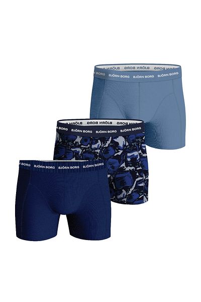 Björn Borg BJÖRN BORG Herren Boxershorts, 3er Pack - Cotton Stretch Boxer Trunks, Baumwolle, Logobund