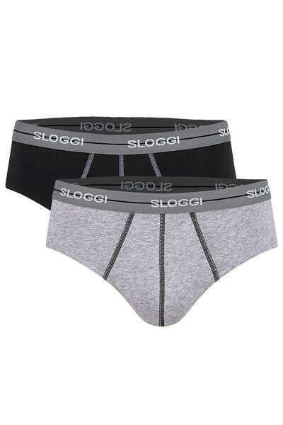 SLOGGI Herren Slips 2er Pack - Start midi C2P box, Baumwolle
