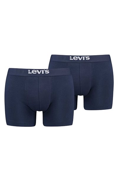 Levi's LEVI´S Herren Boxershorts, 4er Pack - Solid Basic Boxer Brief Organic, Logobund