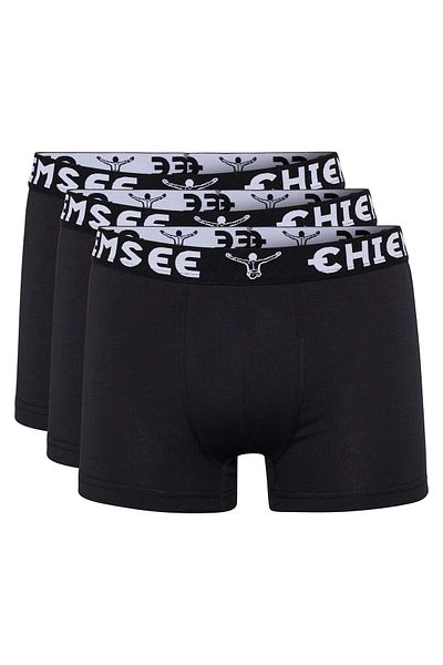 Chiemsee Herren Boxershorts, 3er Pack - Shorts, Logobund, einfarbig