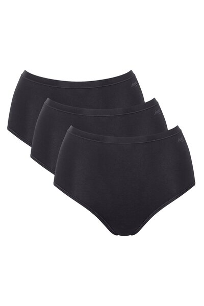 SLOGGI Damen Highwaist-Slips, 3er-Pack - GO Daily Cotton Highwaist 3P, Unterh...