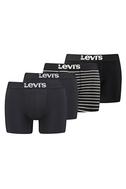 Levi's Herren Trunks, 4er Pack - Solid Basic Boxer & Vintage Stripe, ECOM