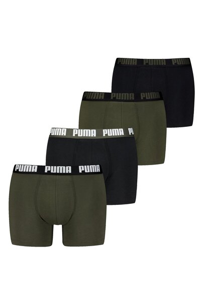 Puma Herren Boxer Shorts, 4er Pack - Basic Boxer ECOM, Cotton Stretch, Everyday