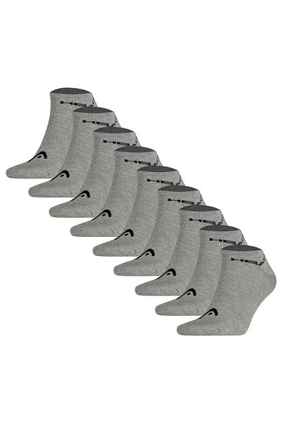 Head Unisex Sneakersocken, 9er Pack - weicher Baumwollmix, einfarbig