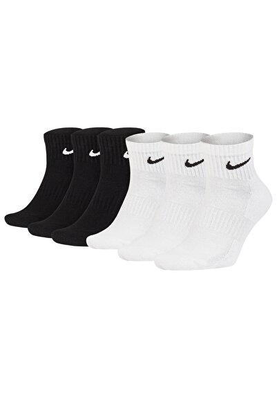 Nike Unisex 6er Pack Sportsocken - Everyday, Cotton Cushioned Ankle, einfarbig