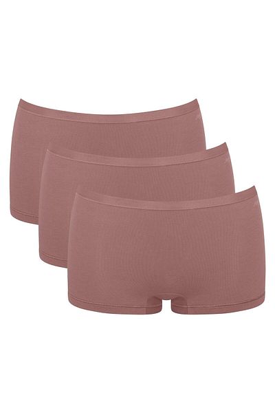 SLOGGI Damen Shorts, 3er Pack - GO Daily Cotton Short 3P, Unterhose, Stretch-Baumwolle