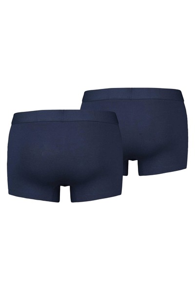 Levi's LEVI´S Herren Boxershorts, 4er Pack - Solid Basic Trunk Organic, Logobund