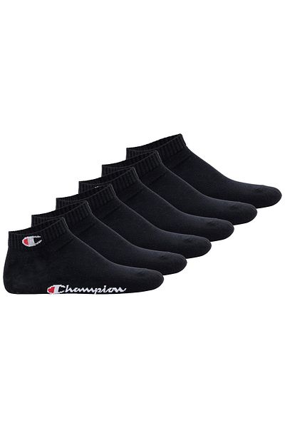 Champion Unisex Socken, 6er Pack - Quarter Socken, Basic, Logo