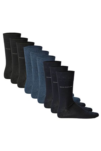 Tom Tailor 9er Pack Herren Socken - Basic, einfarbig