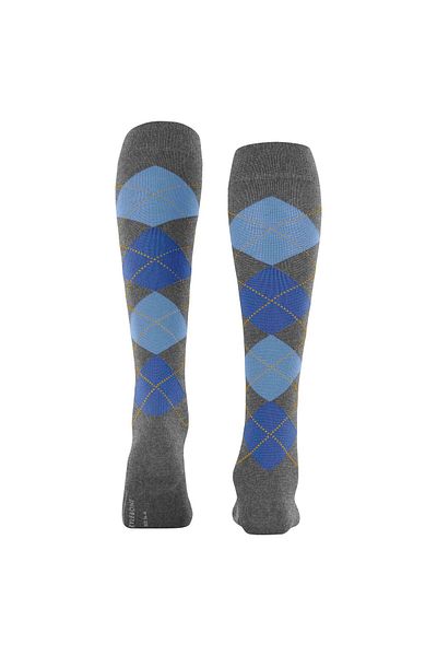 Burlington Damen Kniestrümpfe MARYLEBONE - Schurwolle, Rauten, One Size