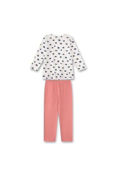 Sanetta Mädchen Schlafanzug, 2-tlg. Set - lang, Pyjama, Bio-Baumwolle, Motiv