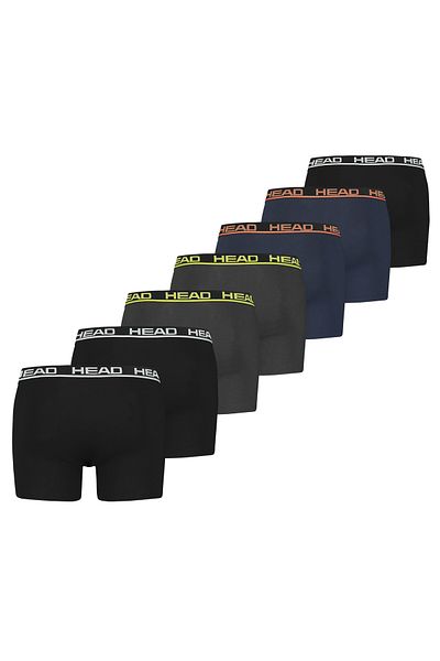 Head Herren Boxershorts, 7er Pack - Basic Boxer Trunks ECOM, Cotton Stretch