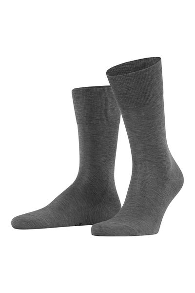 FALKE Herren Socken - Tiago, Strümpfe, Baumwolle, Logo, lang, einfarbig
