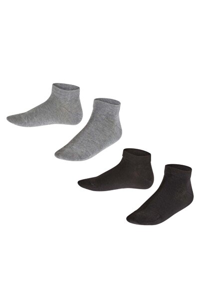 FALKE Kinder Sneakersocken, 2er Pack - Happy, Kurzsocken, einfarbig