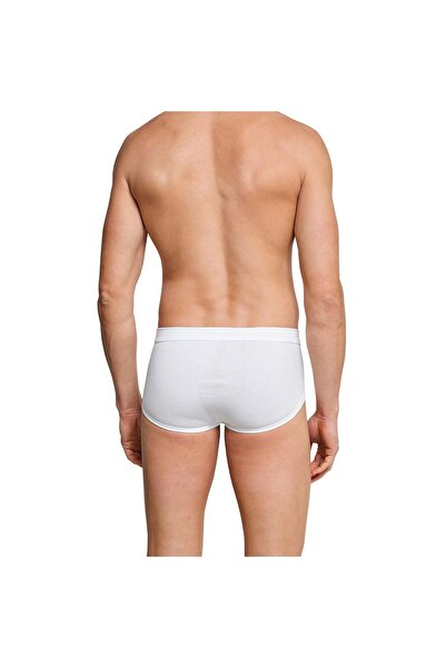 Schiesser Herren Slips 4er Pack - Doppelripp, Sportslip, Cotton Essentials