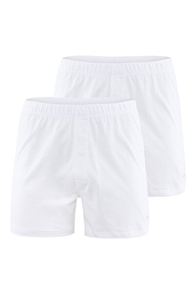 Calida Herren Jersey Boxershorts , 2er Pack - Cotton Code, einfarbig, 100% Ba...