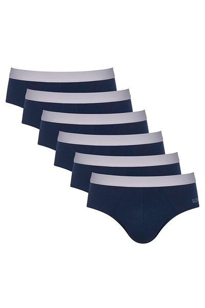 SLOGGI Herren Slips 6er Pack - Brief GO ABC 2.0, Unterhosen, Baumwolle