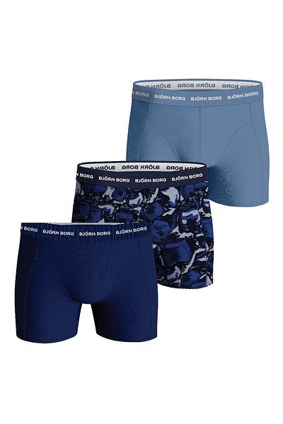 Björn Borg BJÖRN BORG Herren Boxershorts, 3er Pack - Cotton Stretch Boxer, Unterhose, Baumwolle, Logobund