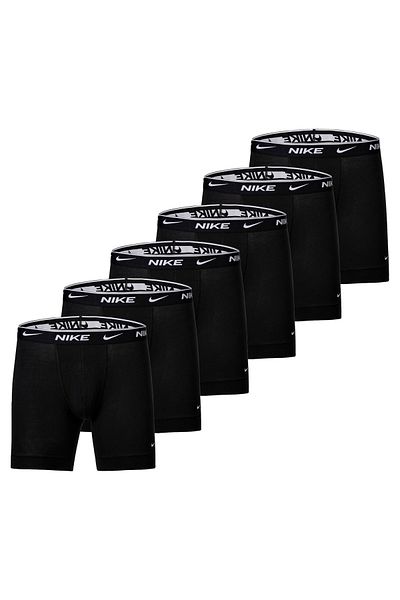 Nike Herren Boxer Shorts, 6er Pack - Boxers, Cotton Stretch, einfarbig