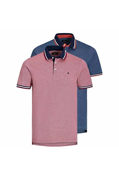 Jack & Jones JACK&JONES Herren Poloshirts, 2er Pack - JJEPAULOS POLO 2PK, Kur...