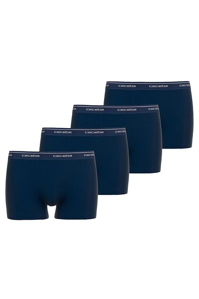 Ceceba Herren Shorts 4er Pack - Boxershorts, Pants, Basic, Cotton Stretch, einfarbig