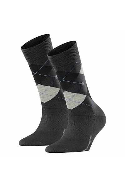 Burlington Damen Socken MARYLEBONE 2er Pack - Kurzstrumpf, Rautenmuster, Onesize