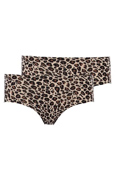 Chantelle Damen Shorty-Slip 2er Pack - SoftStretch, nahtlos, unsichtbar, Einheitsgröße 36-44, Muster
