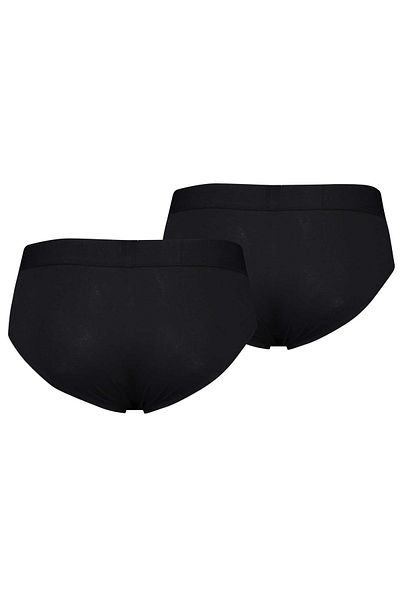 Levi's LEVI´S Herren Slips, 4er Pack - Solid Basic Brief Organic, Logobund