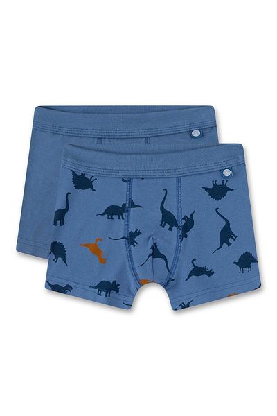 Sanetta Jungen Shorts, 2er Pack - Kids, Unterhosen, Baumwoll-Stretch, Dino